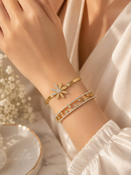 Luxury Crystal Charm Bracelets And Necklace full Set for Women