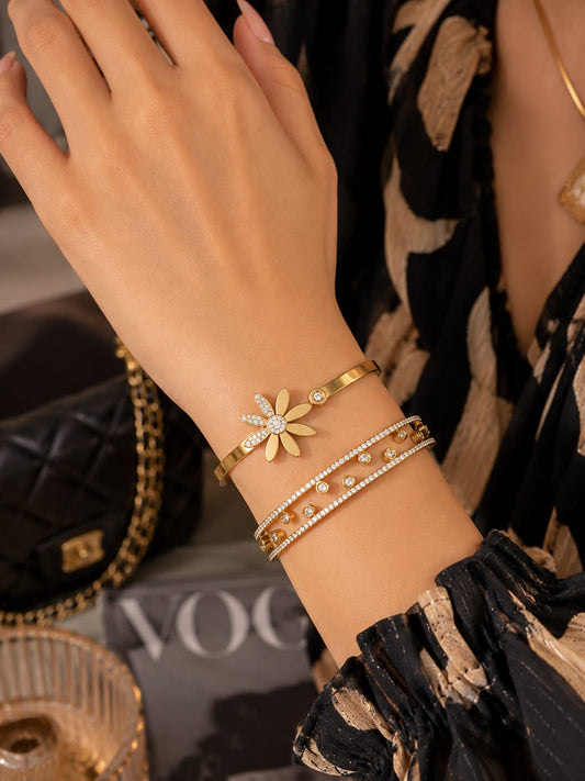 Luxury Crystal Charm Bracelets And Necklace full Set for Women