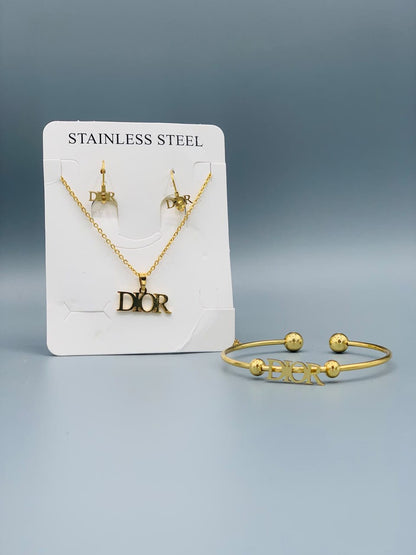Luxury Crystal Charm Bracelets And Necklace full Set for Women