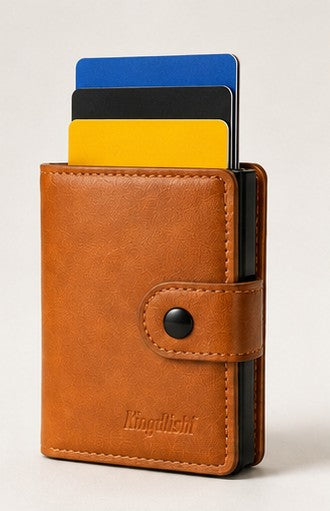 Premium PU Leather Pop-Up Wallet for Men