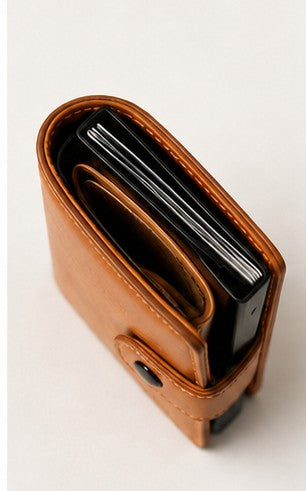 Premium PU Leather Pop-Up Wallet for Men